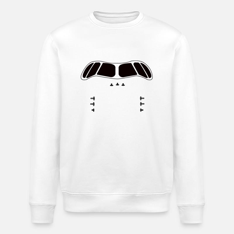 Waschbär - Stanley/Stella Unisex Bio-Sweatshirt ROLLER - Weiß