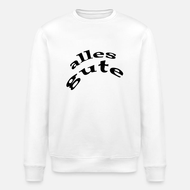 all good - Stanley/Stella ROLLER Unisex Organic Sweatshirt - white