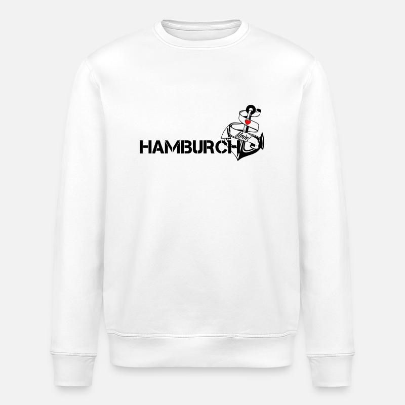 Hamburch - Stanley/Stella Unisex Bio-Sweatshirt ROLLER - Weiß