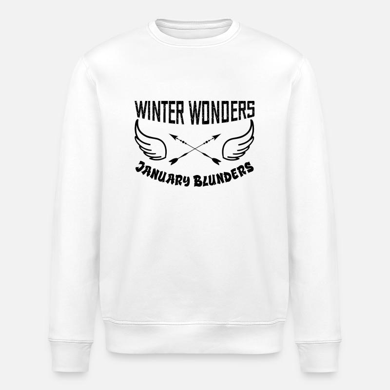 Winterwunder Januar-Patzer - Stanley/Stella Unisex Bio-Sweatshirt ROLLER - Weiß