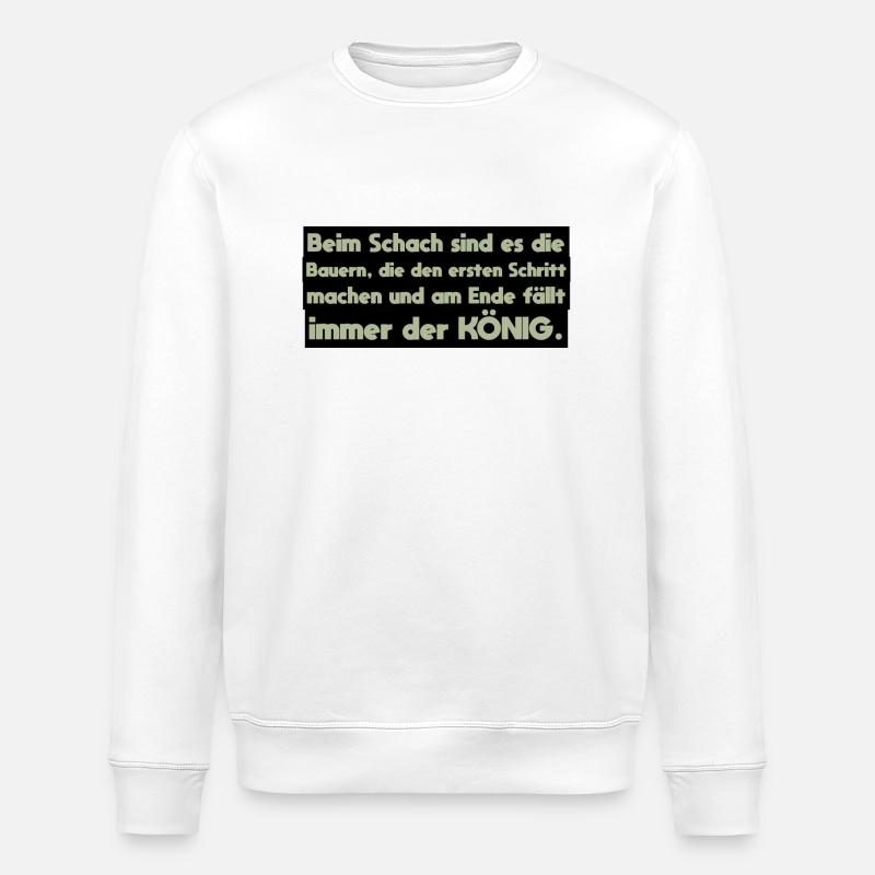 Farmer Saying - Stanley/Stella ROLLER Unisex Organic Sweatshirt - white