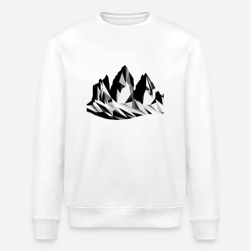 Trois Pics par excellence - Sweat bio ROLLER Stanley/Stella Unisexe - blanc