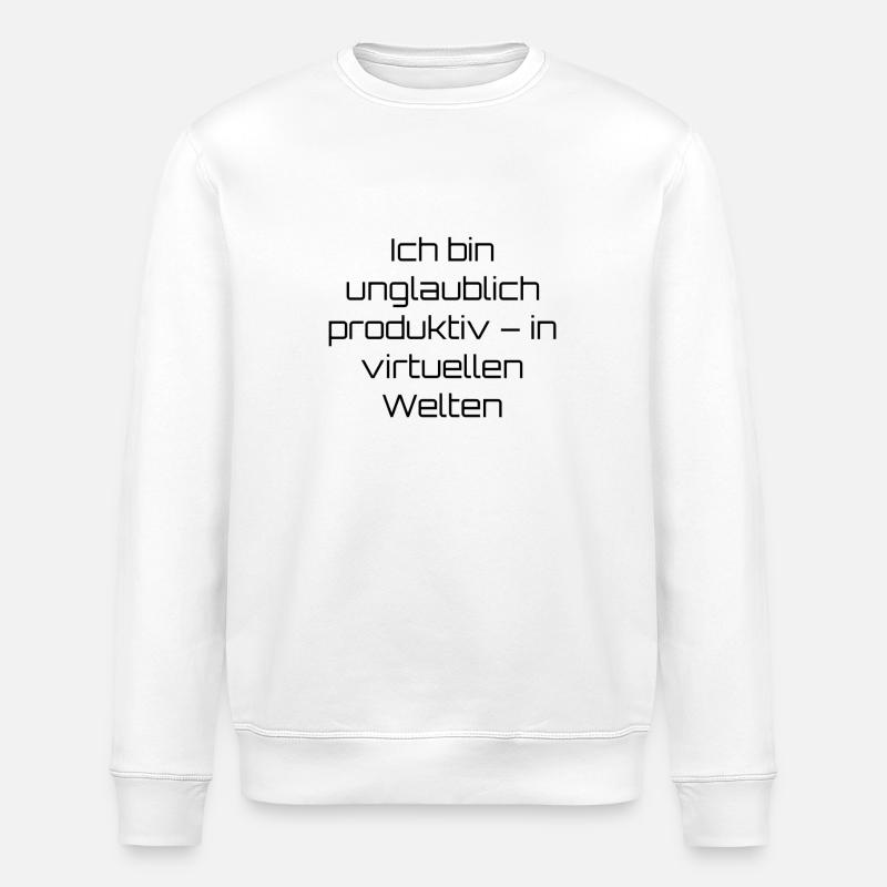 Typisch-Gamer - Stanley/Stella Unisex Bio-Sweatshirt ROLLER - Weiß