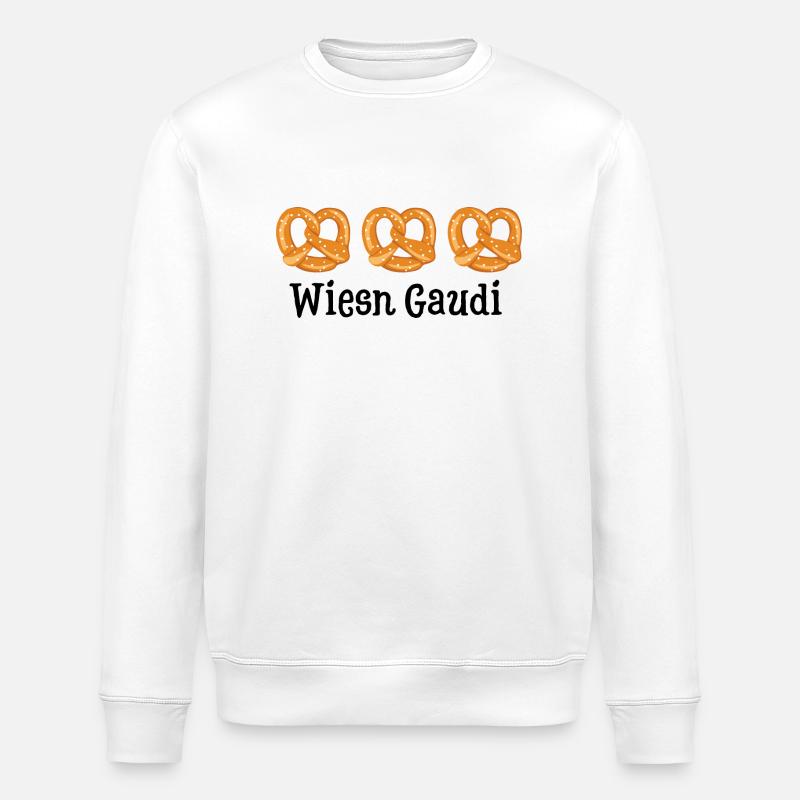 Gaudi Party Bretzel - Stanley/Stella Unisex Bio-Sweatshirt ROLLER - Weiß