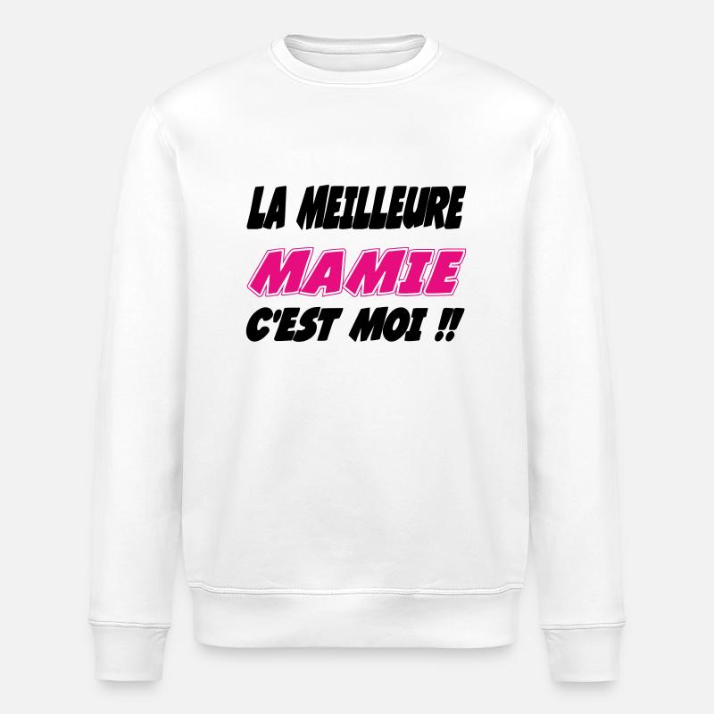 Die beste Oma bin ich - Stanley/Stella Unisex Bio-Sweatshirt ROLLER - Weiß