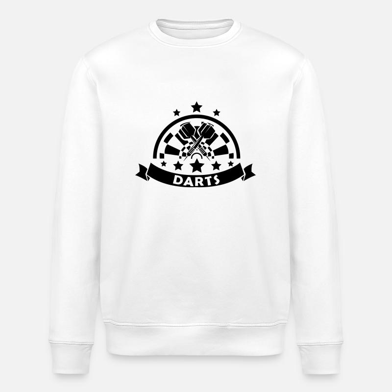 Fléchettes 001 - Sweat bio ROLLER Stanley/Stella Unisexe - blanc