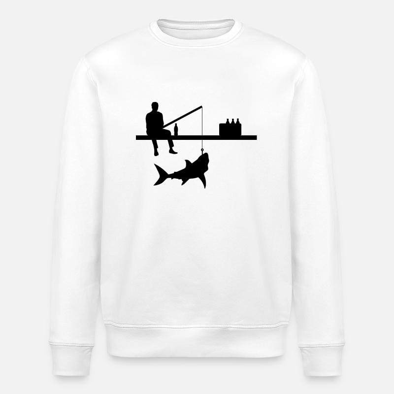 Pêche - Sweat bio ROLLER Stanley/Stella Unisexe - blanc