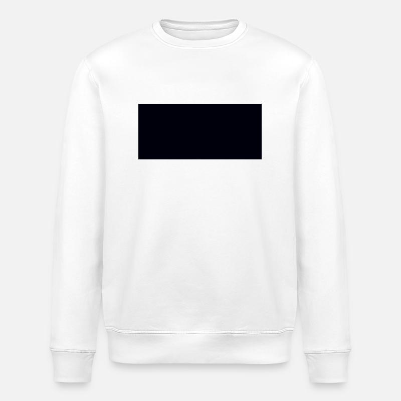 Barre noire grasse - Sweat bio ROLLER Stanley/Stella Unisexe - blanc