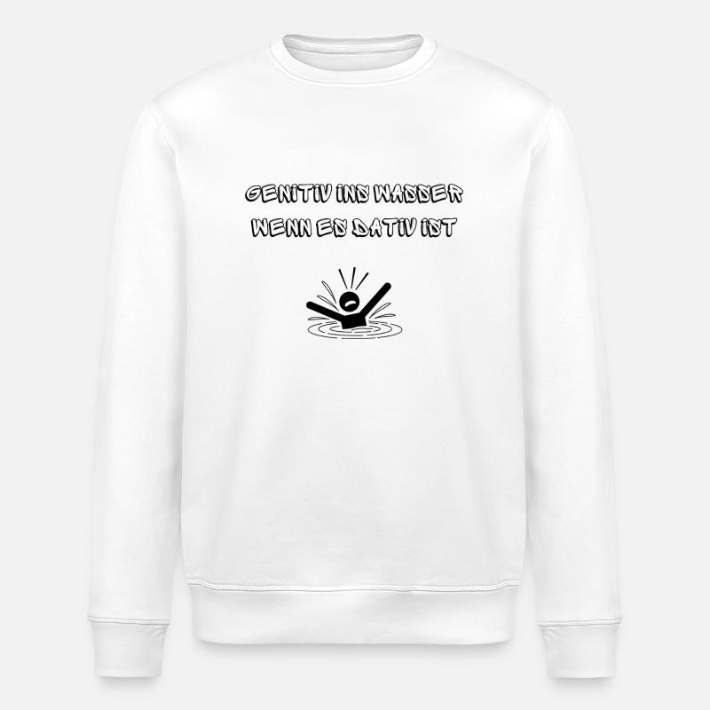 Grammatik unter Druck - Stanley/Stella Unisex Bio-Sweatshirt ROLLER - Weiß