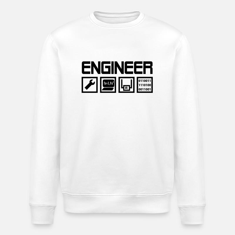Engineer - Symbole - Stanley/Stella Unisex Bio-Sweatshirt ROLLER - Weiß