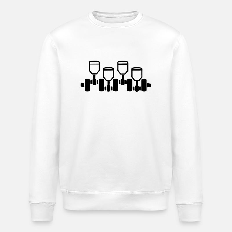 engine_2 - Stanley/Stella ROLLER Unisex Organic Sweatshirt - white