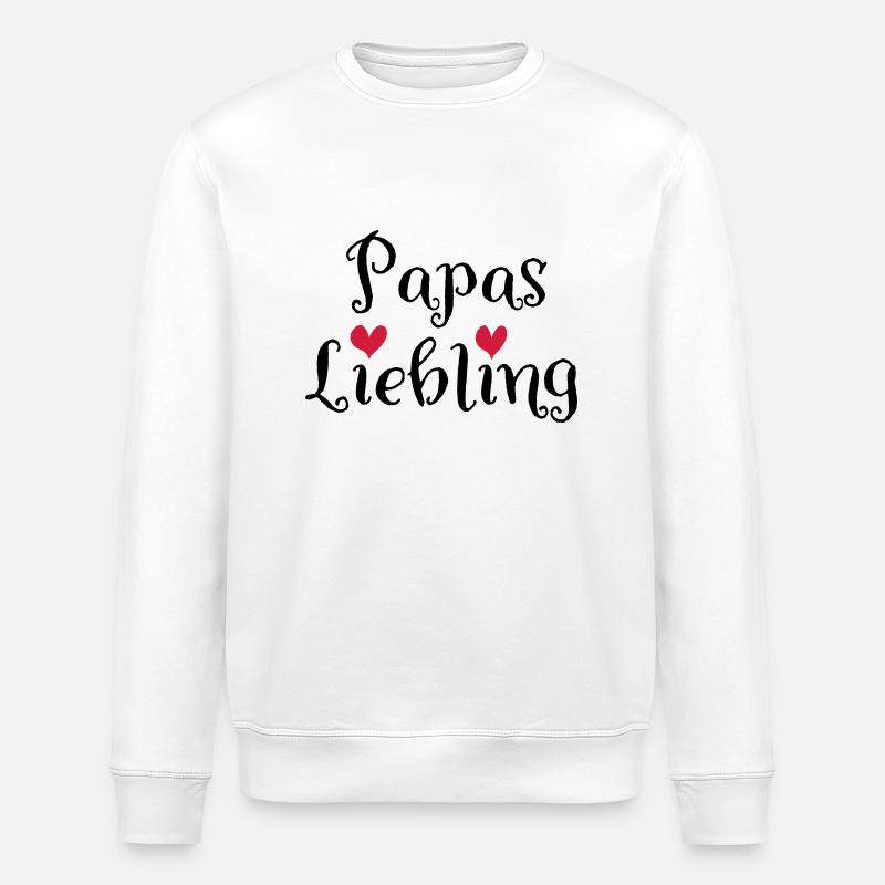 Papas Liebling - Stanley/Stella Unisex Bio-Sweatshirt ROLLER - Weiß
