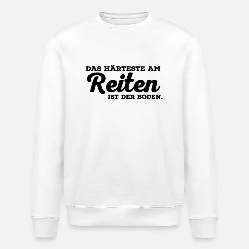 reiten - Stanley/Stella Unisex Bio-Sweatshirt ROLLER - Weiß
