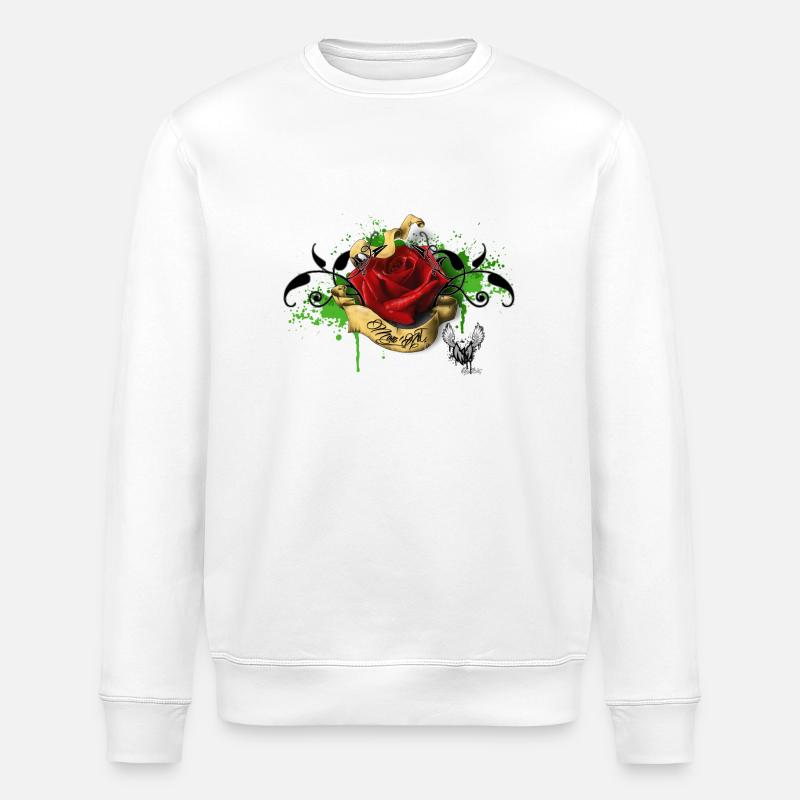 Rose M-A - Sweat bio ROLLER Stanley/Stella Unisexe - blanc