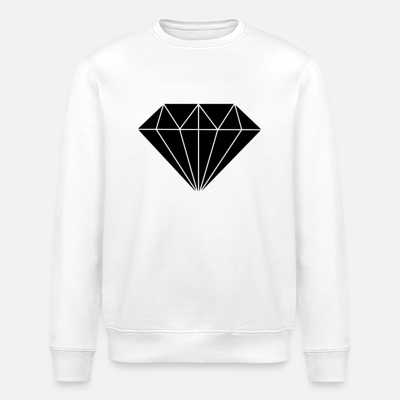 Diamant - Stanley/Stella Unisex Bio-Sweatshirt ROLLER - Weiß