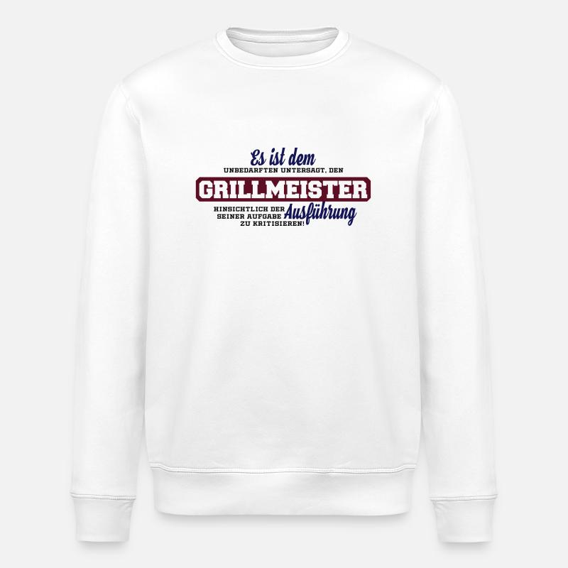 Grillmeister - Stanley/Stella Unisex Bio-Sweatshirt ROLLER - Weiß