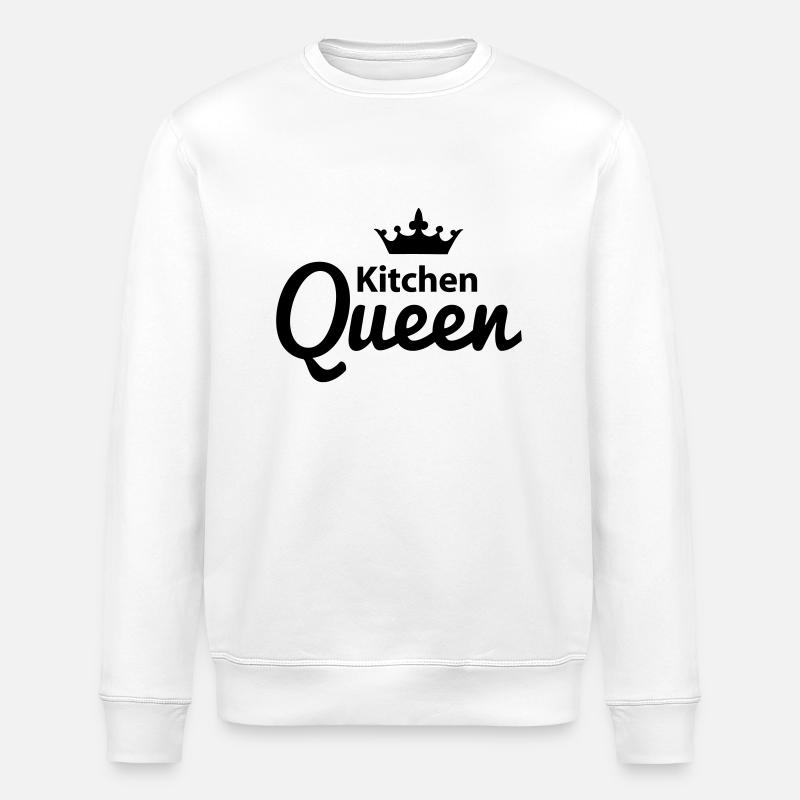 Kitchen Queen - Sweat bio ROLLER Stanley/Stella Unisexe - blanc