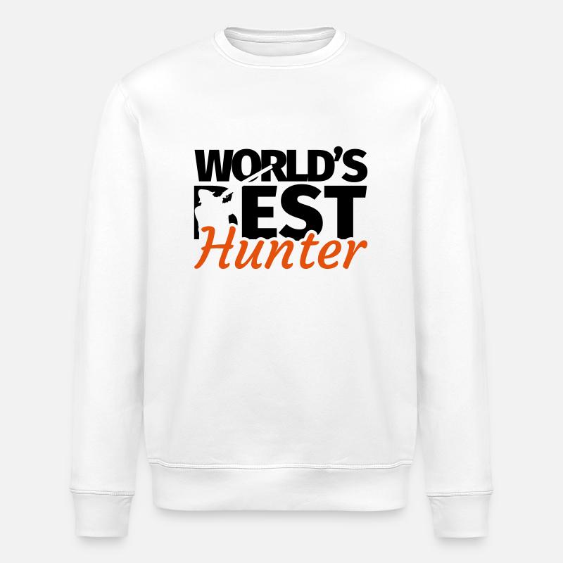 Chasseurs chasse - Sweat bio ROLLER Stanley/Stella Unisexe - blanc