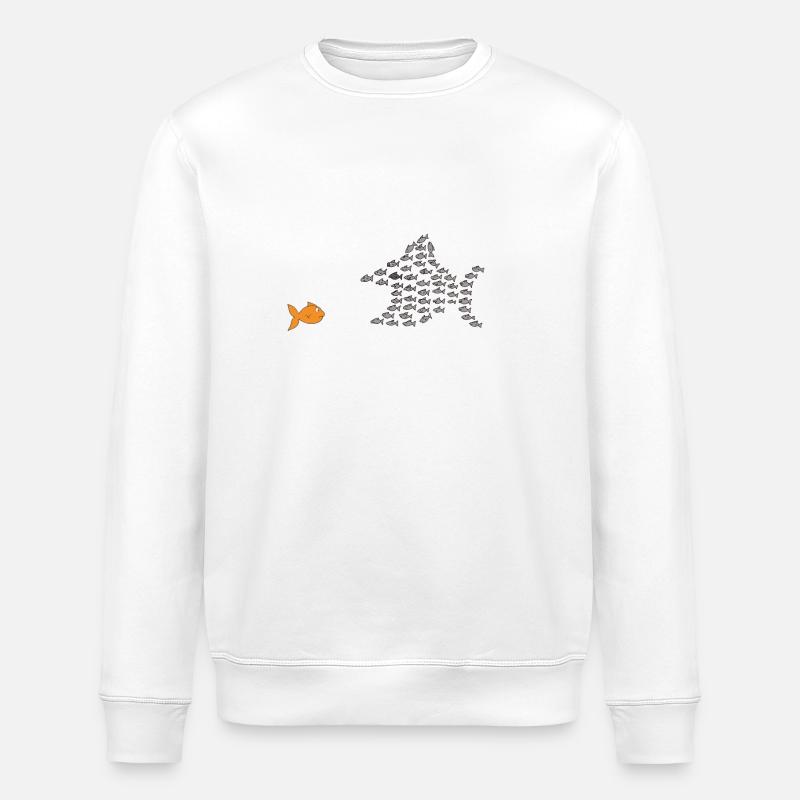 Fischschwarm - Stanley/Stella Unisex Bio-Sweatshirt ROLLER - Weiß