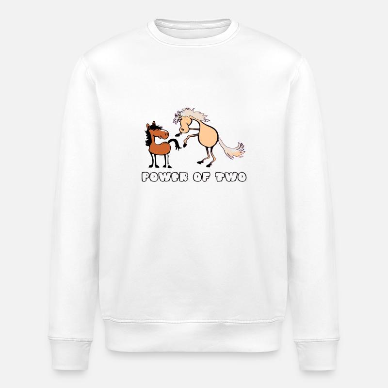 puissance de deux - Sweat bio ROLLER Stanley/Stella Unisexe - blanc