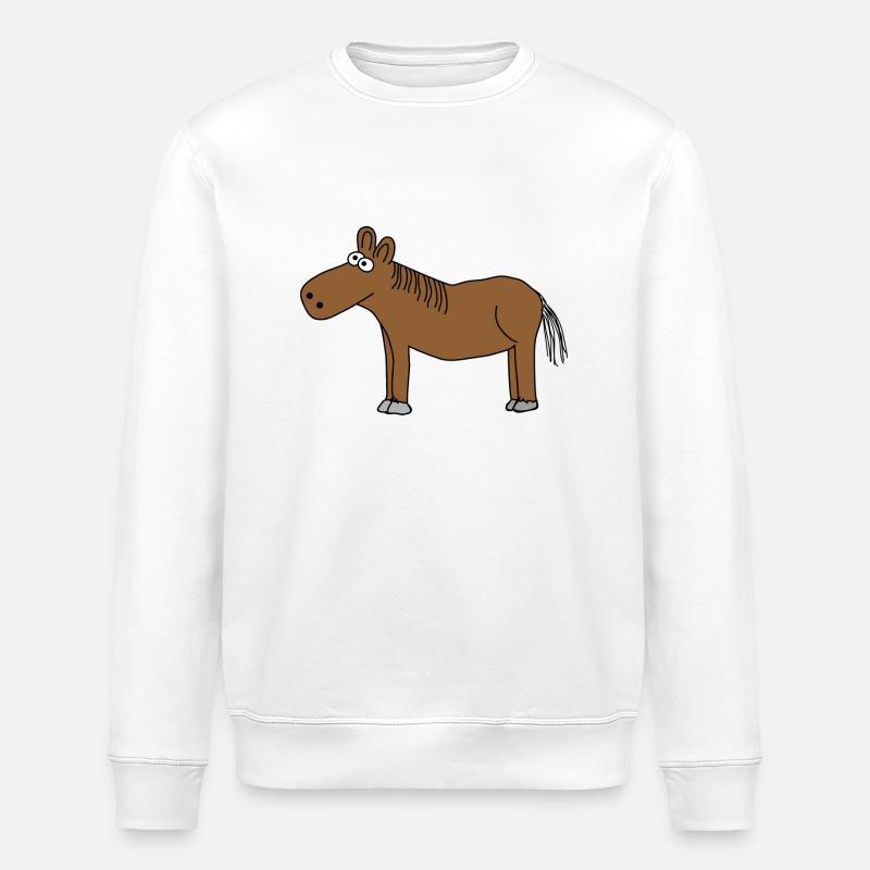 Chevaux - Sweat bio ROLLER Stanley/Stella Unisexe - blanc