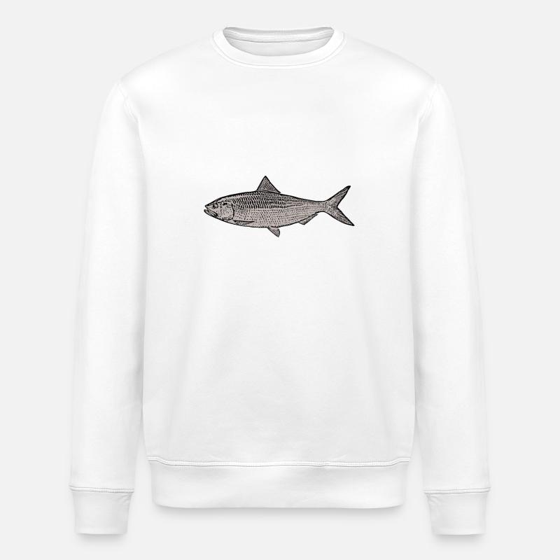 Fisch - Stanley/Stella Unisex Bio-Sweatshirt ROLLER - Weiß