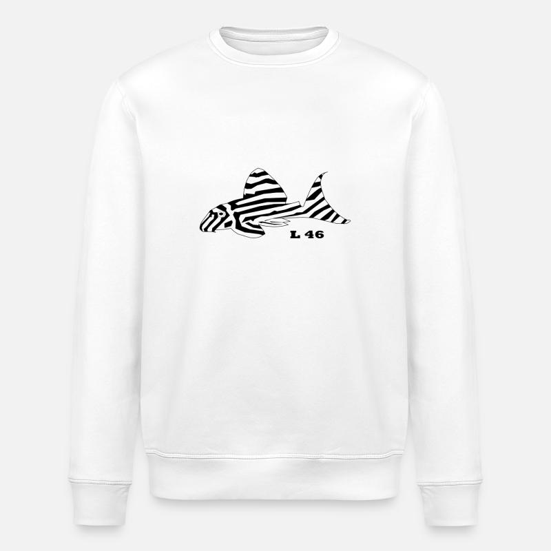 L46 Logo - Stanley/Stella Unisex Bio-Sweatshirt ROLLER - Weiß