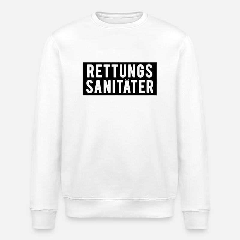 Rettungssanitäter - Stanley/Stella Unisex Bio-Sweatshirt ROLLER - Weiß