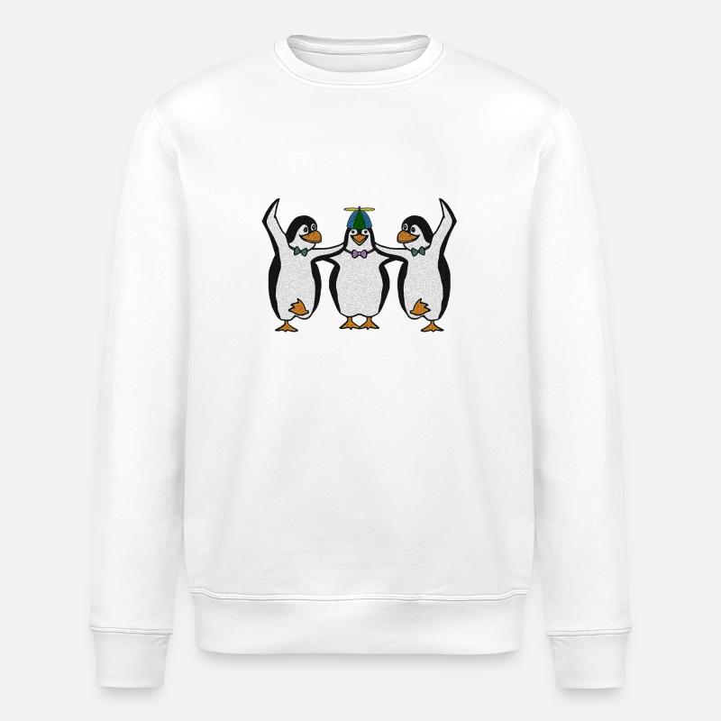 Penguin Trio - Sweat bio ROLLER Stanley/Stella Unisexe - blanc