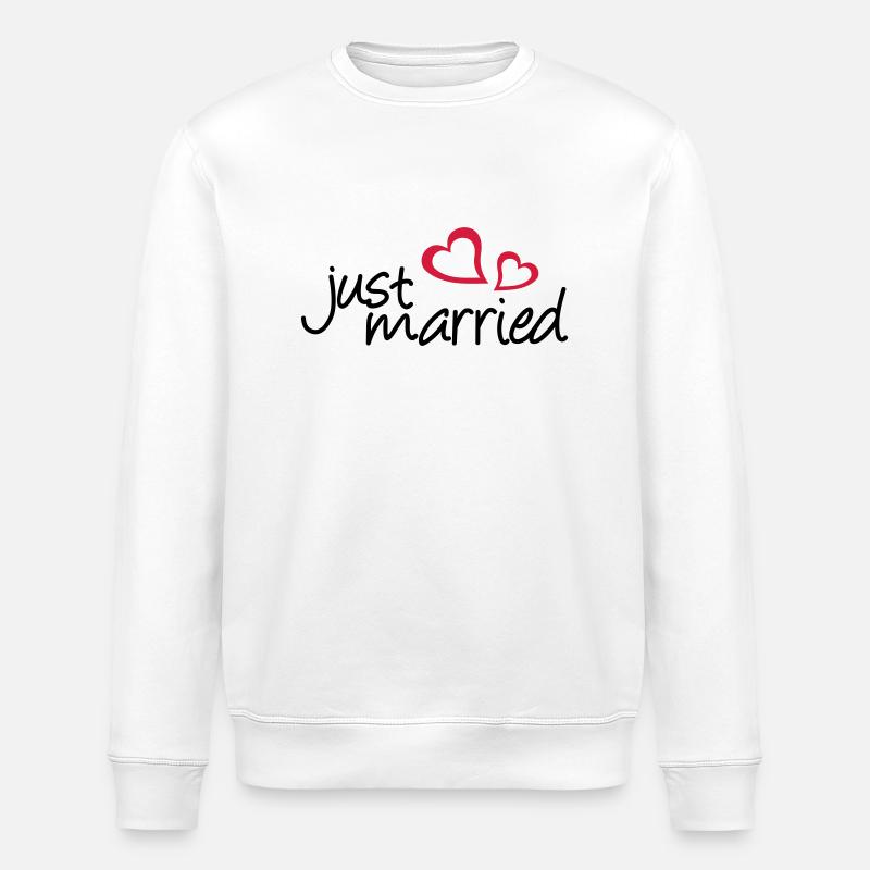 deux coeurs - Sweat bio ROLLER Stanley/Stella Unisexe - blanc