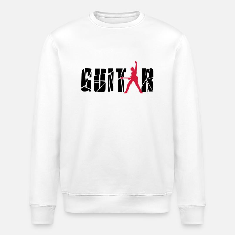 guitar - Sweat bio ROLLER Stanley/Stella Unisexe - blanc