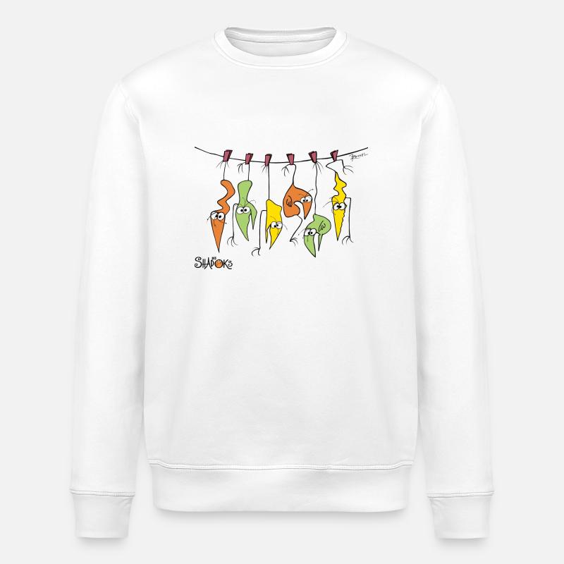 Spieß Shadoks - Stanley/Stella Unisex Bio-Sweatshirt ROLLER - Weiß