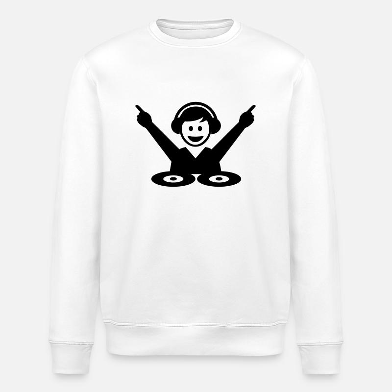 DJ - Sweat bio ROLLER Stanley/Stella Unisexe - blanc