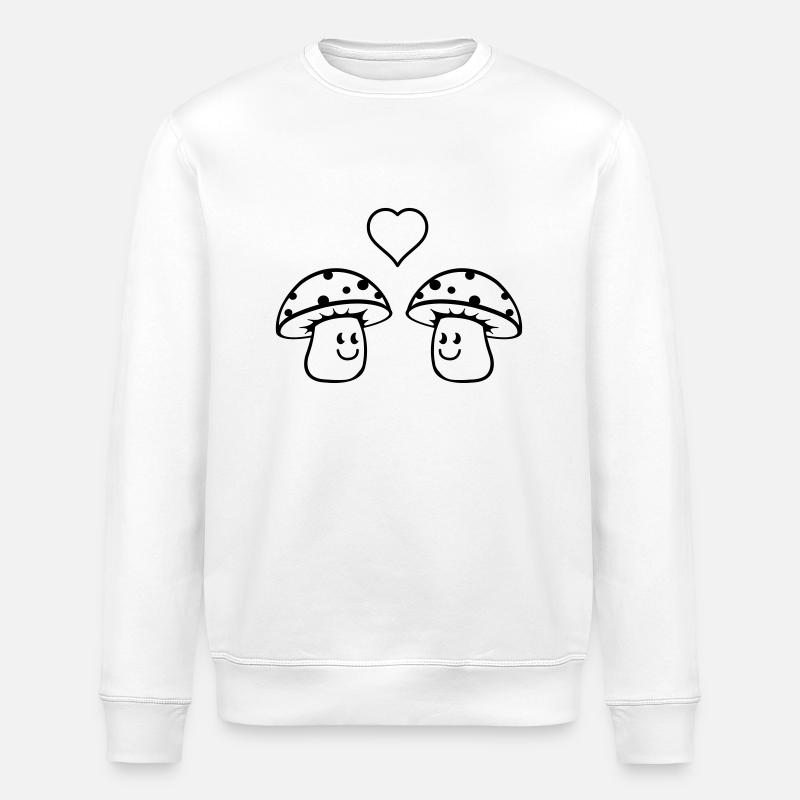 pilze_in_love_1 - Sweat bio ROLLER Stanley/Stella Unisexe - blanc