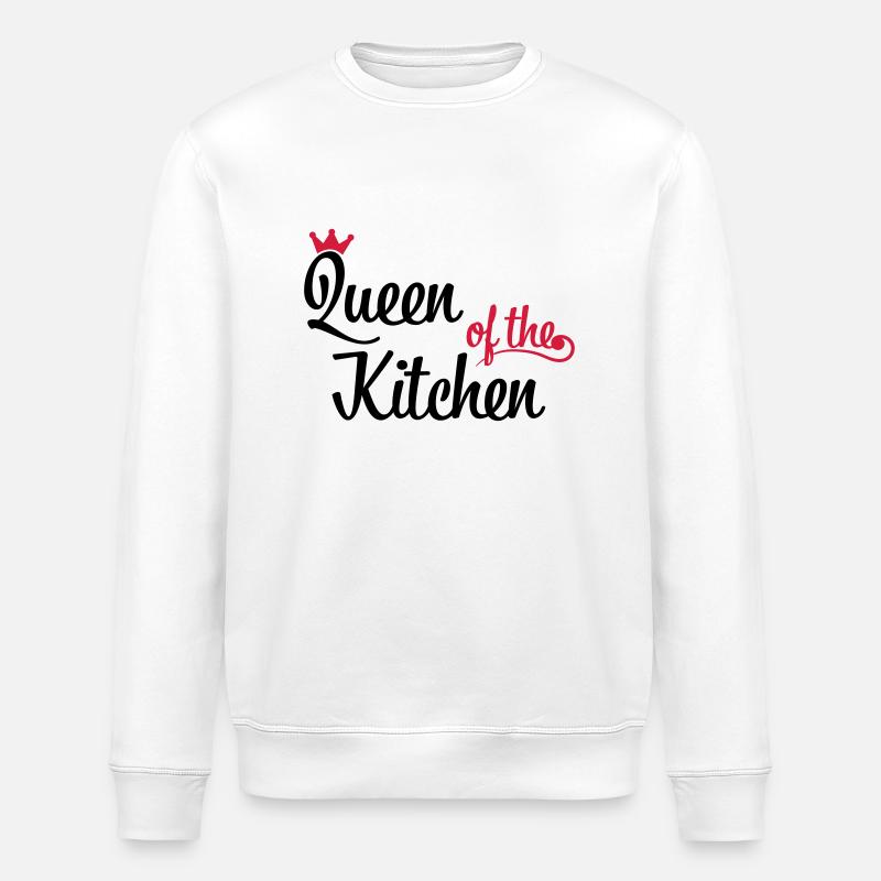 Queen of the Kitchen - Stanley/Stella Unisex Bio-Sweatshirt ROLLER - Weiß