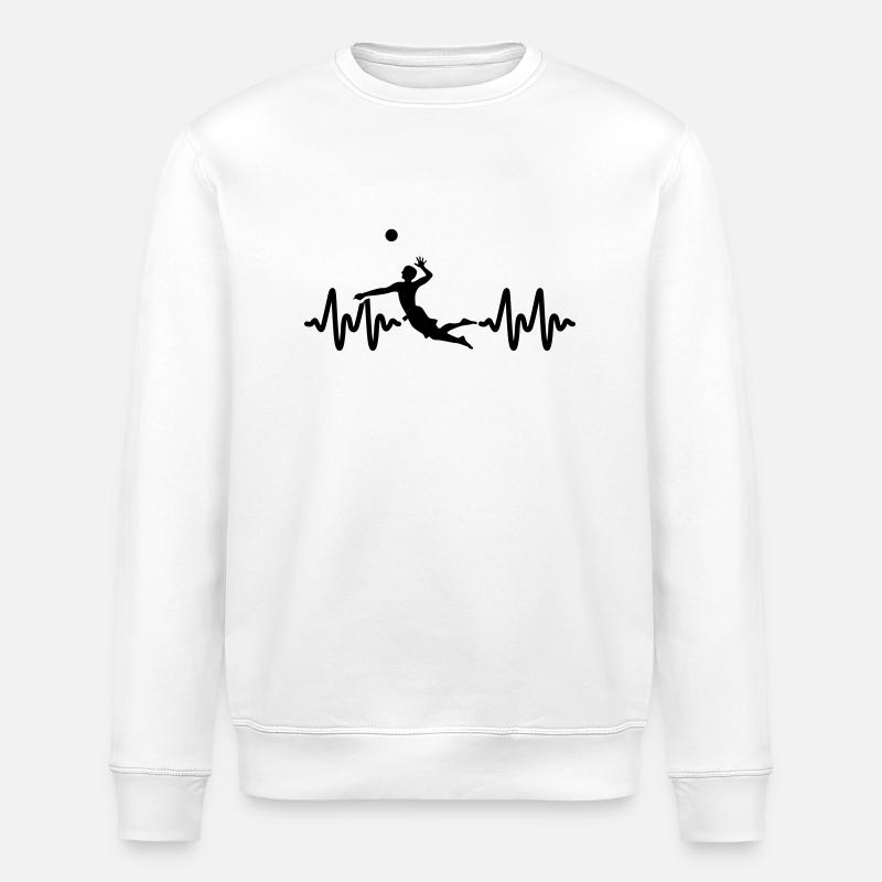 beach volley - Stanley/Stella ROLLER Unisex Organic Sweatshirt - white