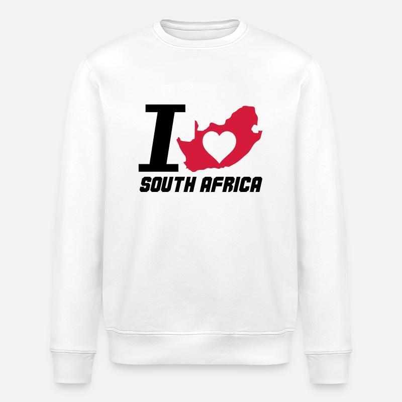 south_africa_i_love_2 - Stanley/Stella Unisex Bio-Sweatshirt ROLLER - Weiß