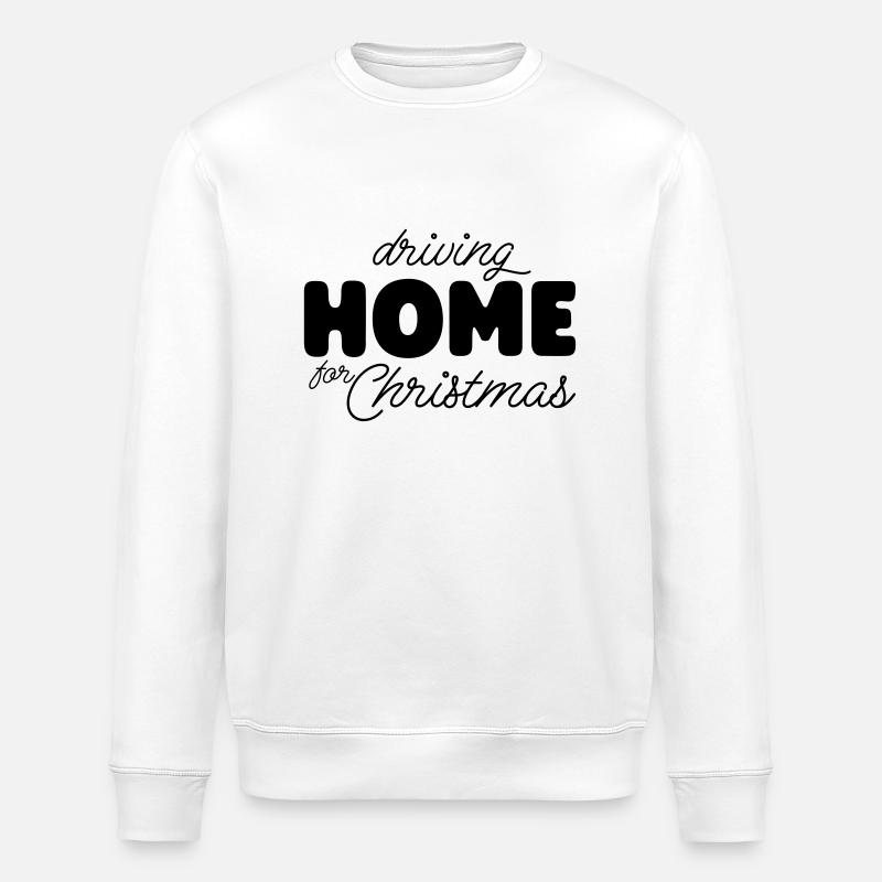 Noël à la maison - Sweat bio ROLLER Stanley/Stella Unisexe - blanc