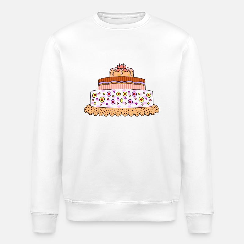Kuchen - Stanley/Stella Unisex Bio-Sweatshirt ROLLER - Weiß