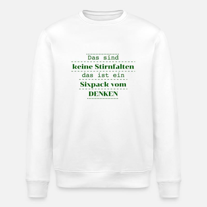 Drôle Dictons Drôles Plier - Sweat bio ROLLER Stanley/Stella Unisexe - blanc