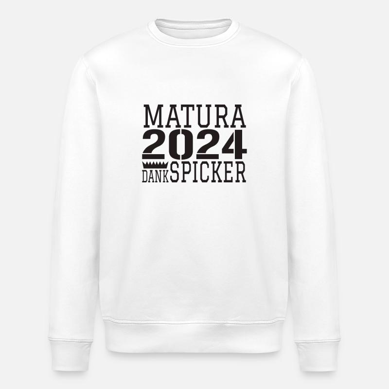 Matura Abi - Sweat bio ROLLER Stanley/Stella Unisexe - blanc