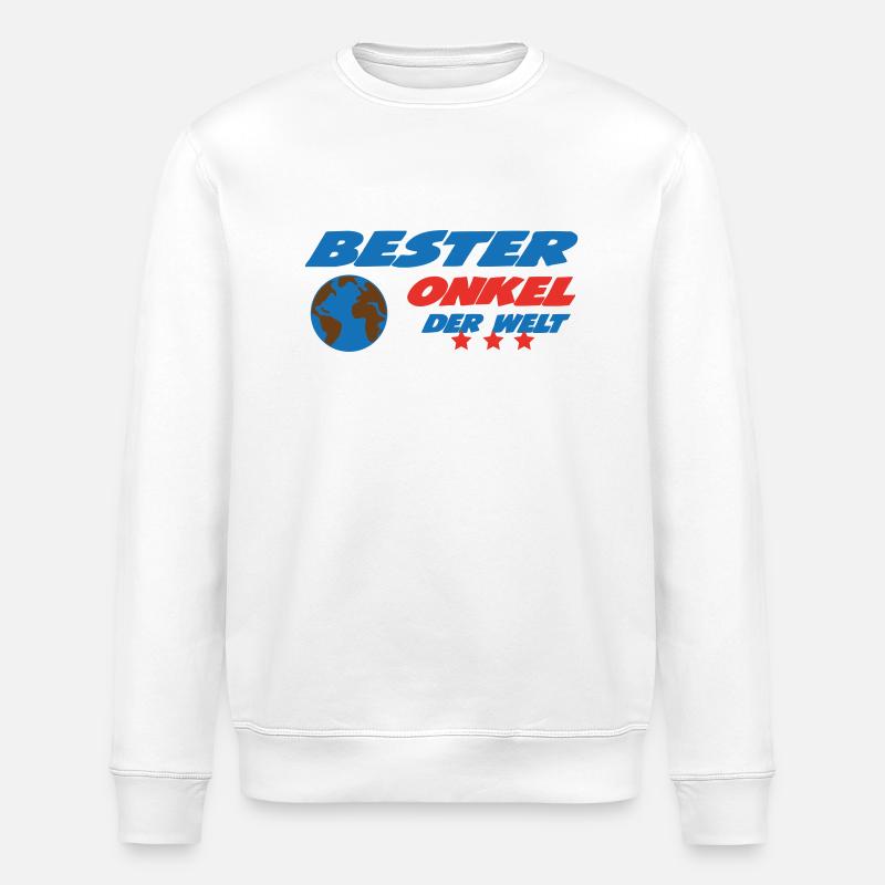 Bester ONKEL der welt - Sweat bio ROLLER Stanley/Stella Unisexe - blanc