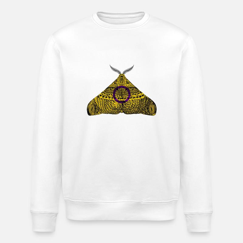 Intergeschlechlich pride Motte - Stanley/Stella Unisex Bio-Sweatshirt ROLLER - Weiß