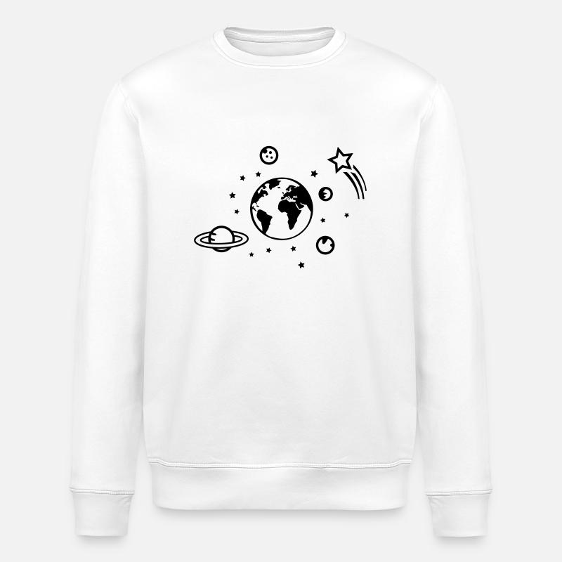 Universe 01 - Stanley/Stella ROLLER Unisex Organic Sweatshirt - white