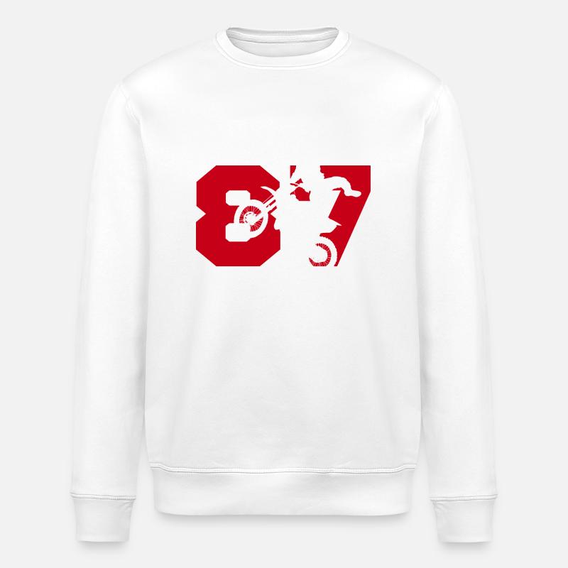 Moto 87 motard - Stanley/Stella Unisex Bio-Sweatshirt ROLLER - Weiß