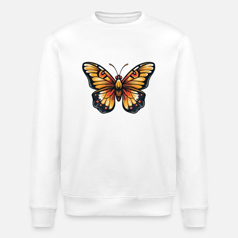 papillon - Sweat bio ROLLER Stanley/Stella Unisexe - blanc