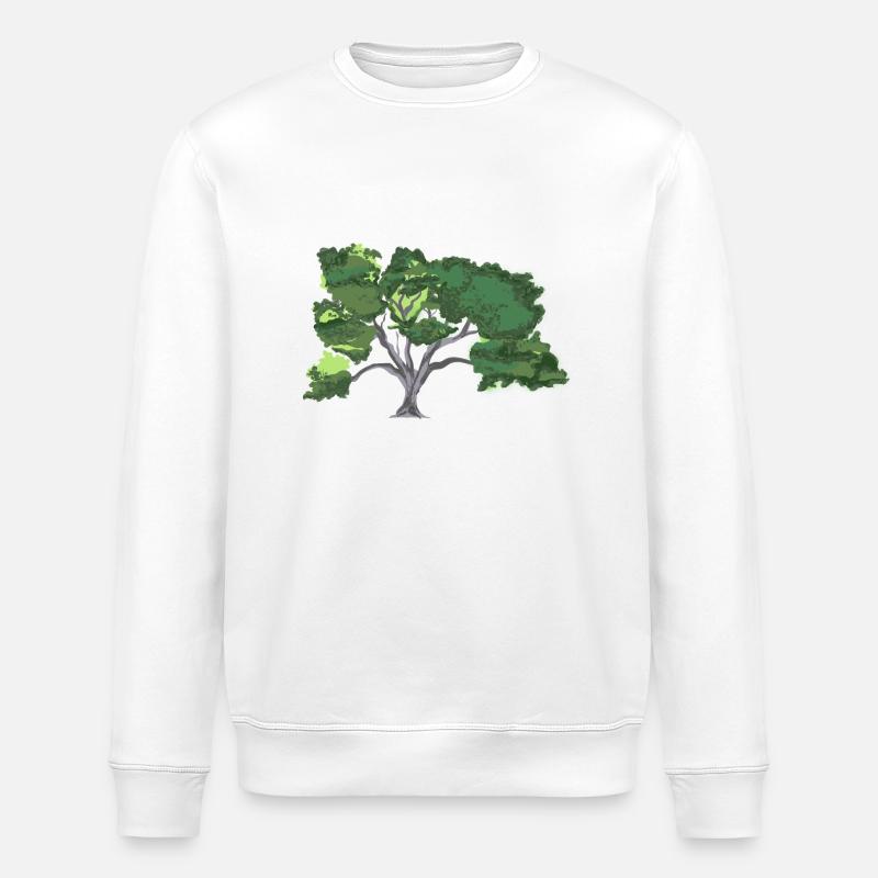 Eiche - Stanley/Stella Unisex Bio-Sweatshirt ROLLER - Weiß