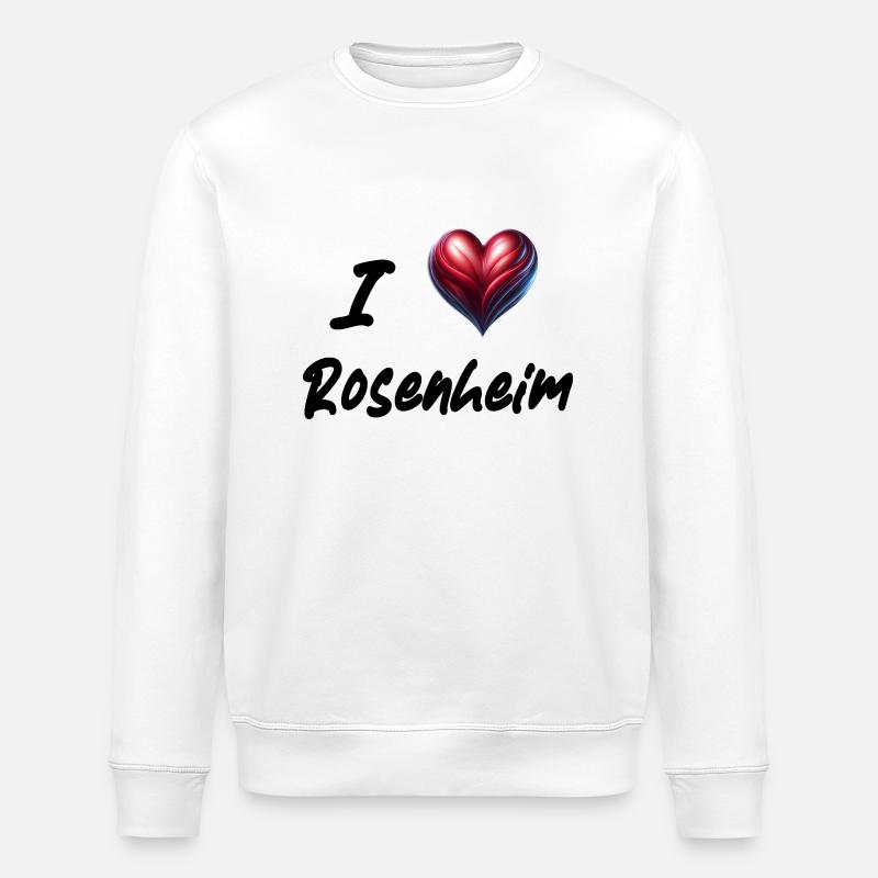 i love Rosenheim - Stanley/Stella Unisex Bio-Sweatshirt ROLLER - Weiß