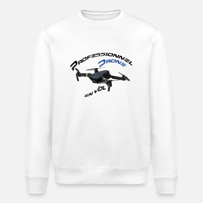 Professionnel drone en vol 1 - Sweat bio ROLLER Stanley/Stella Unisexe - blanc