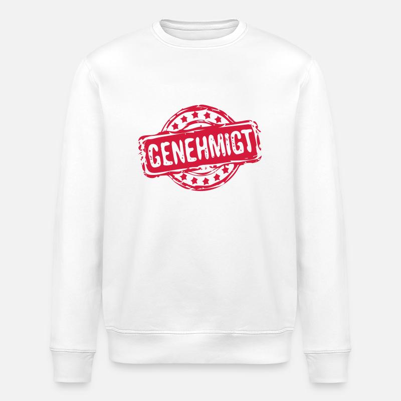 Stempel GENEHMIGT - Stanley/Stella Unisex Bio-Sweatshirt ROLLER - Weiß